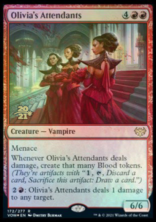 Olivia's Attendants [Innistrad: Crimson Vow Prerelease Promos] | Clutch Gaming