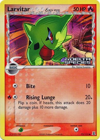 Larvitar (73/113) (Delta Species) (Stamped) [EX: Delta Species] | Clutch Gaming