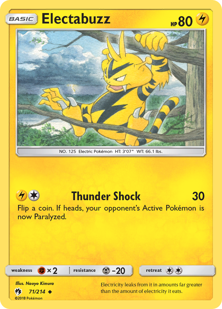 Electabuzz (71/214) [Sun & Moon: Lost Thunder] | Clutch Gaming