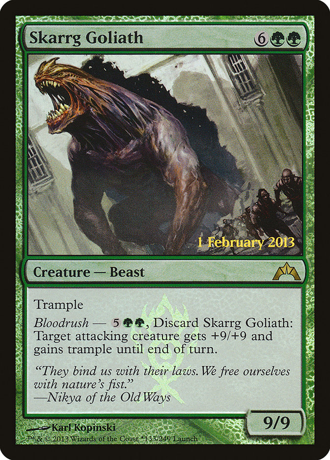 Skarrg Goliath (Launch) [Gatecrash Prerelease Promos] | Clutch Gaming