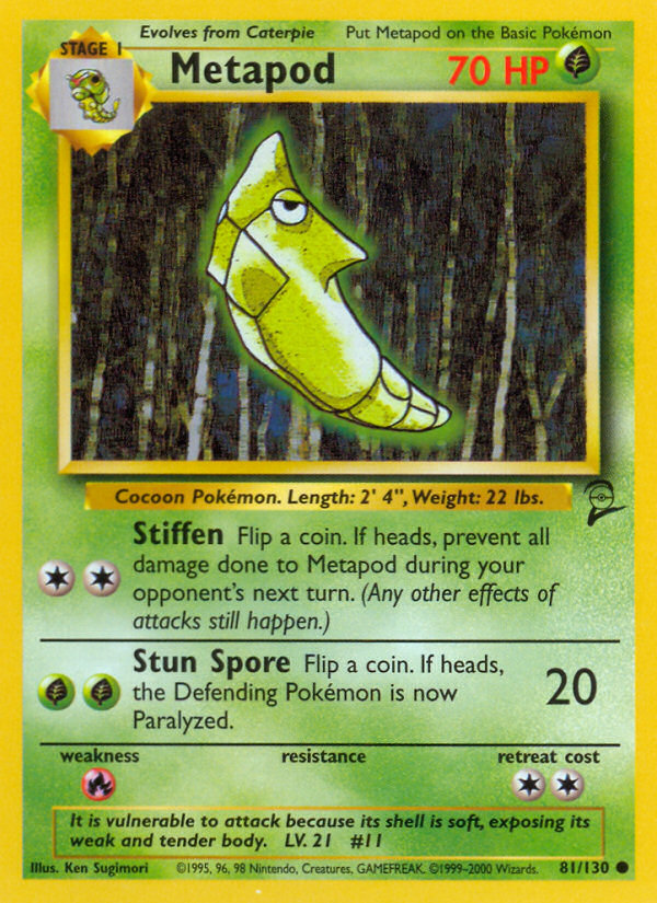 Metapod (81/130) [Base Set 2] | Clutch Gaming