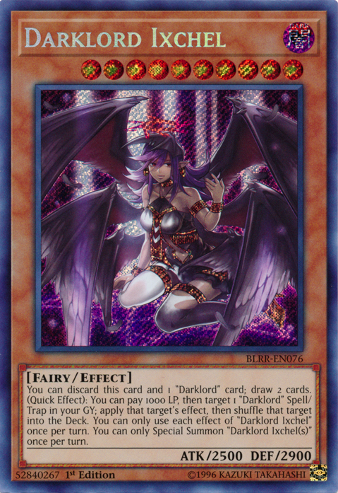 Darklord Ixchel [BLRR-EN076] Secret Rare | Clutch Gaming