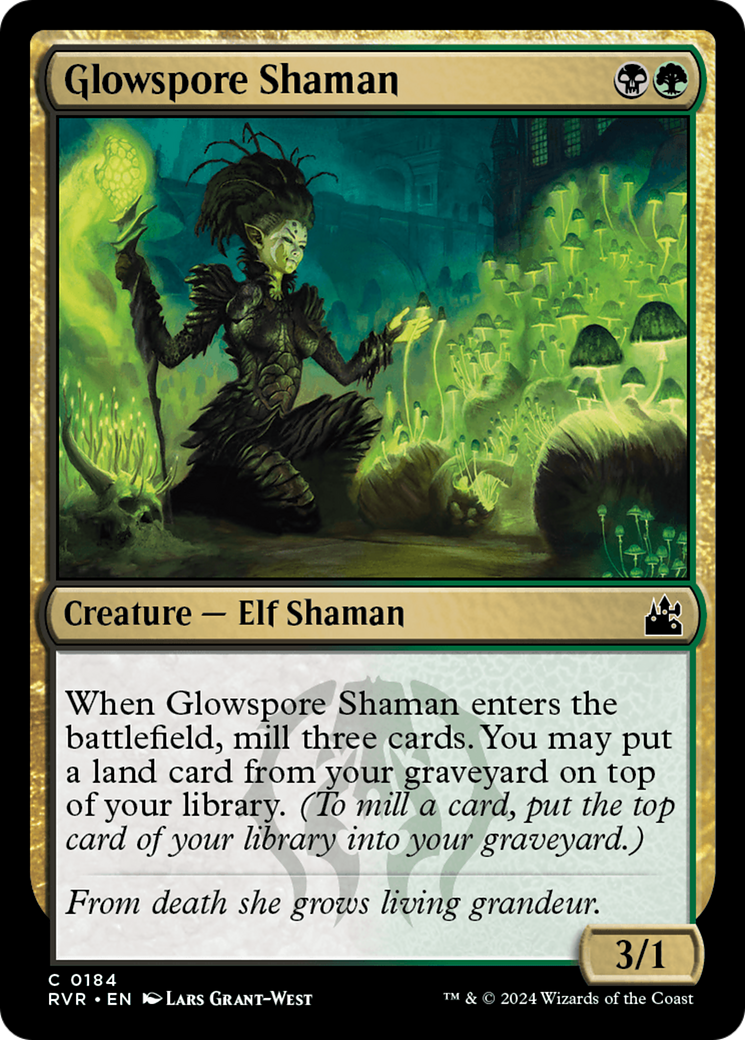 Glowspore Shaman [Ravnica Remastered] | Clutch Gaming