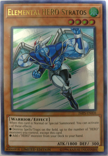 Elemental Hero Stratos [JMPS-EN008] Ultra Rare | Clutch Gaming