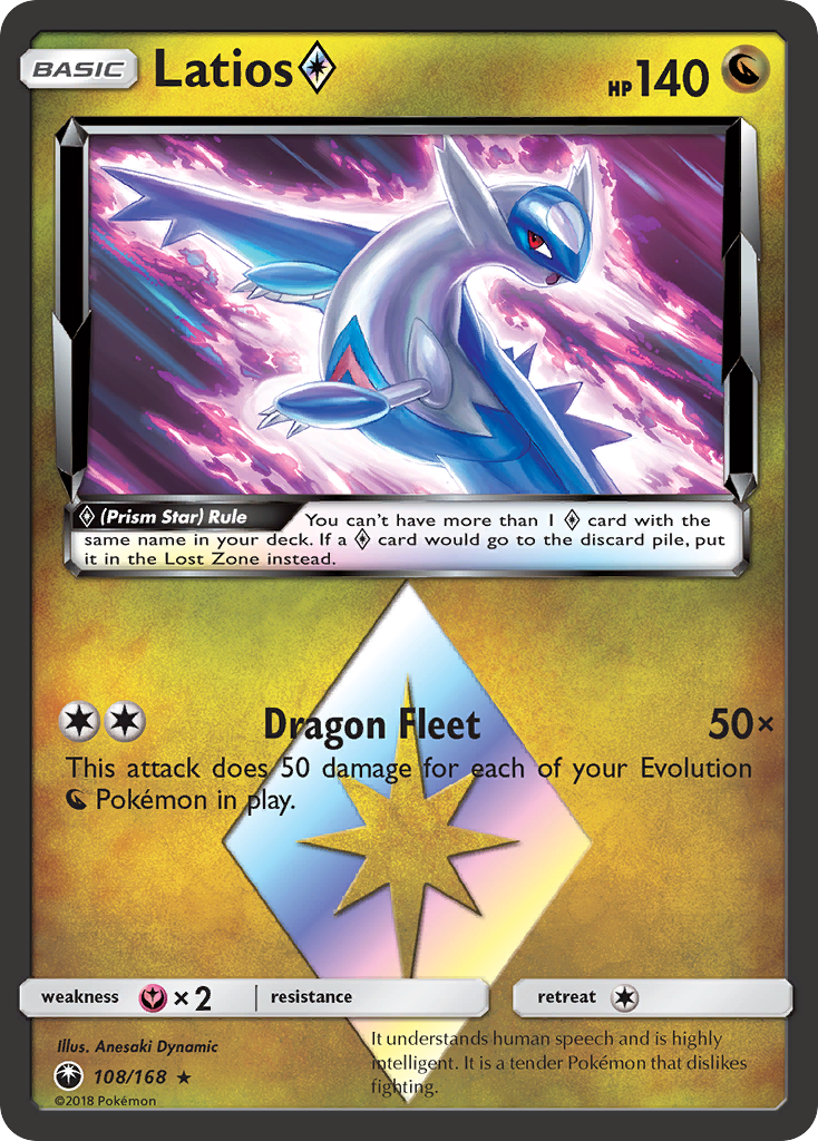 Latios (108/168) (Prism Star) [Sun & Moon: Celestial Storm] | Clutch Gaming