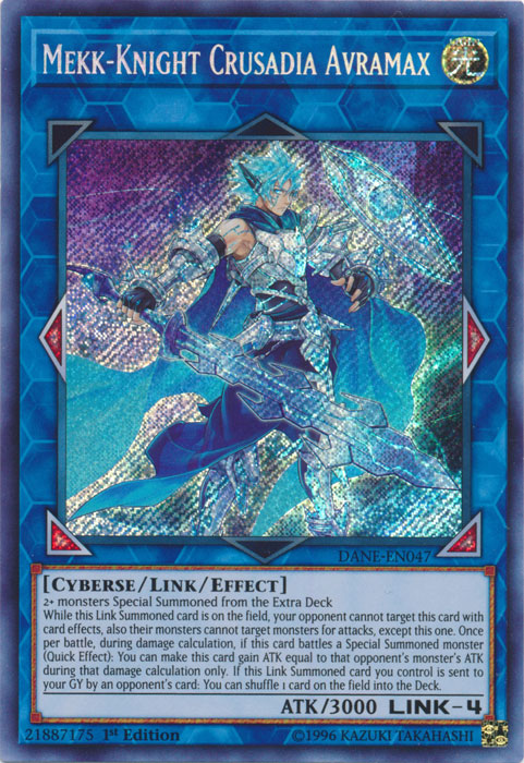 Mekk-Knight Crusadia Avramax [DANE-EN047] Secret Rare | Clutch Gaming