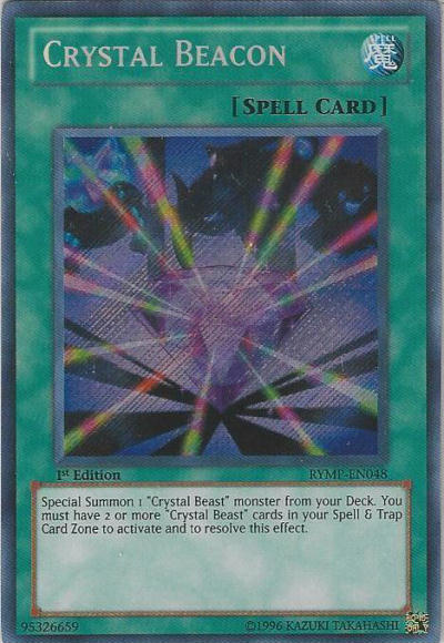 Crystal Beacon [RYMP-EN048] Secret Rare | Clutch Gaming