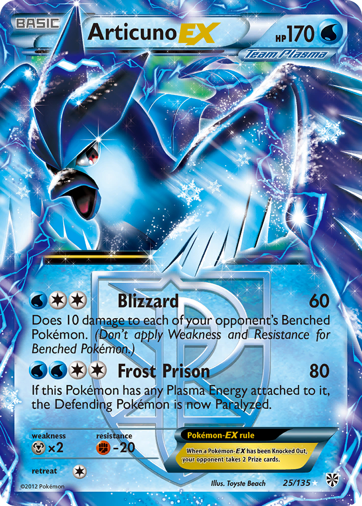 Articuno EX (25/135) [Black & White: Plasma Storm] | Clutch Gaming