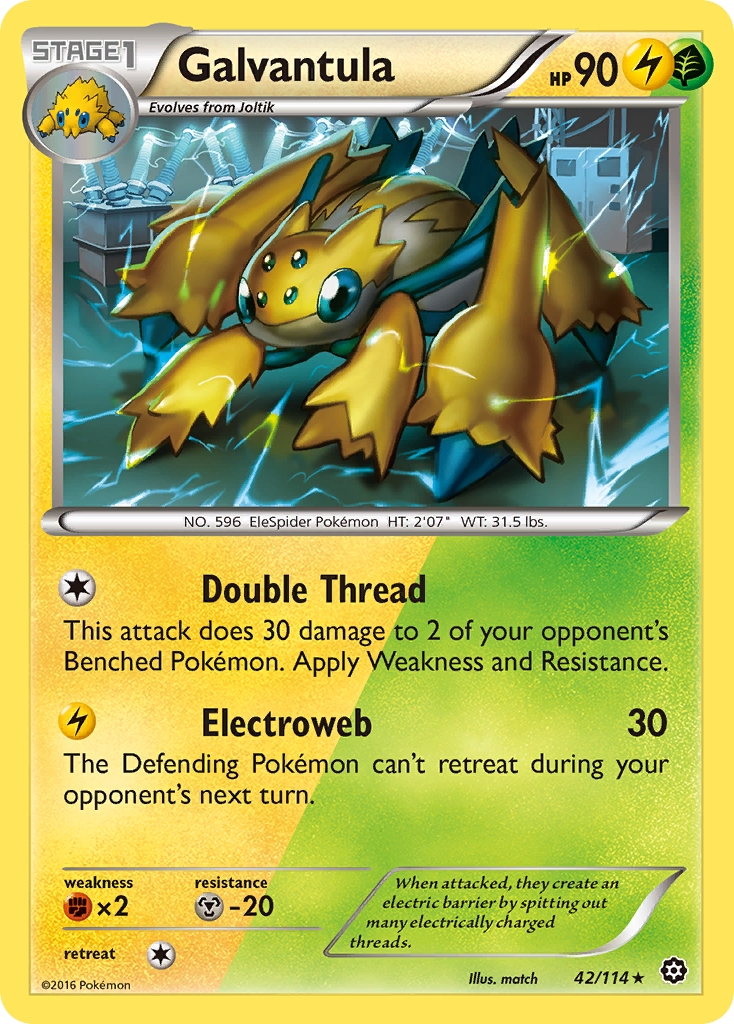 Galvantula (42/114) [XY: Steam Siege] | Clutch Gaming