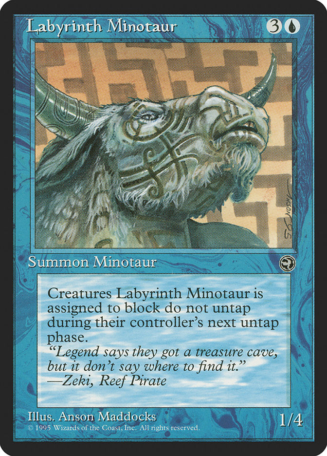 Labyrinth Minotaur (Zeki Flavor Text) [Homelands] | Clutch Gaming