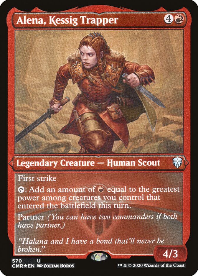 Alena, Kessig Trapper (Foil Etched) [Commander Legends] | Clutch Gaming