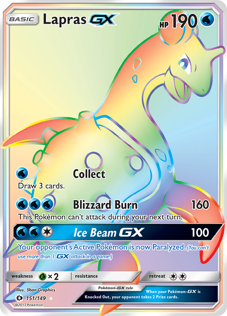 Lapras GX (151/149) [Sun & Moon: Base Set] | Clutch Gaming