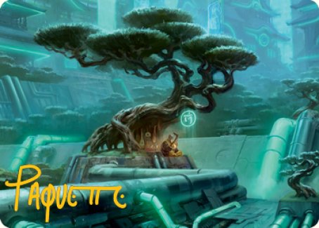 Forest Art Card (Gold-Stamped Signature) [Kamigawa: Neon Dynasty Art Series] | Clutch Gaming