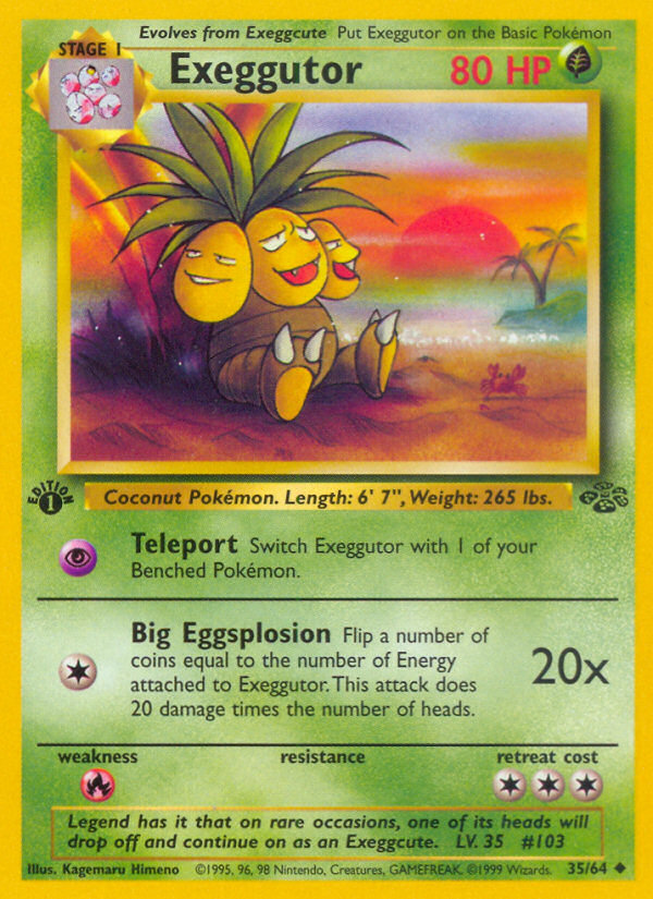 Exeggutor (35/64) [Jungle 1st Edition] | Clutch Gaming