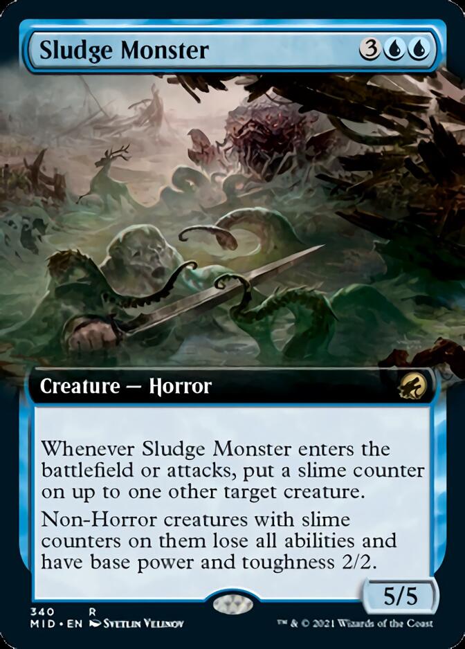 Sludge Monster (Extended Art) [Innistrad: Midnight Hunt] | Clutch Gaming