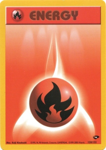 Fire Energy (128/132) [Gym Challenge Unlimited] | Clutch Gaming