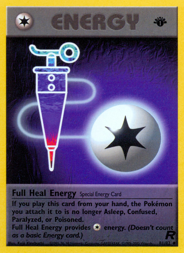 Full Heal Energy (81/82) [Team Rocket 1st Edition] | Clutch Gaming