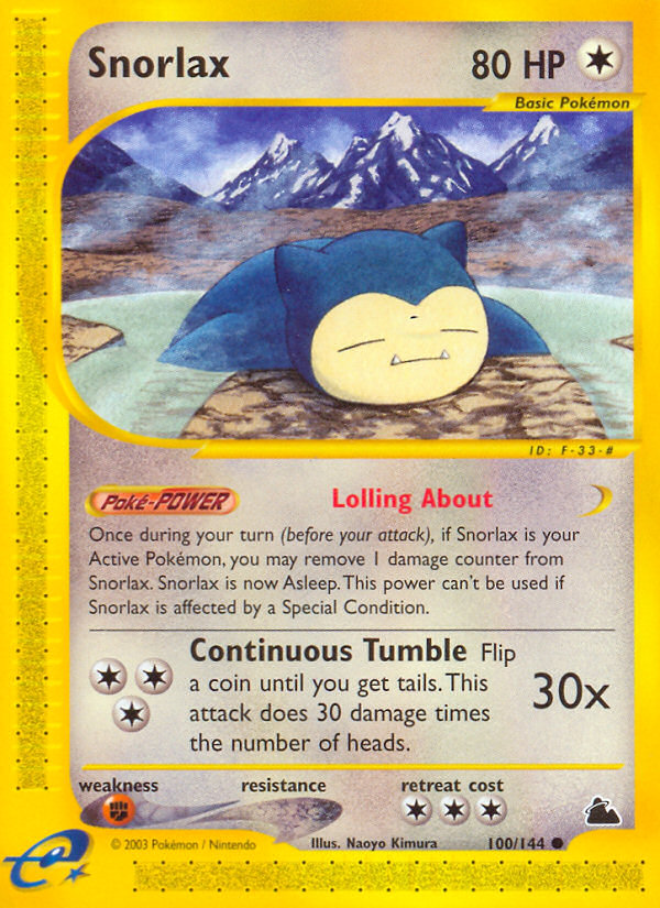 Snorlax (100/144) [Skyridge] | Clutch Gaming