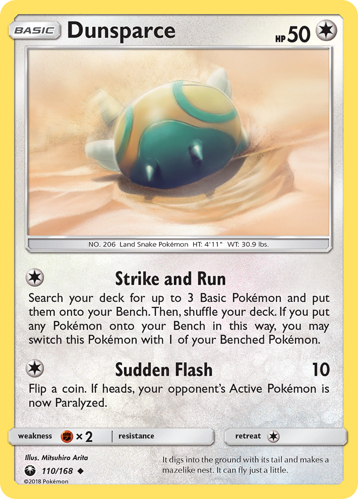 Dunsparce (110/168) [Sun & Moon: Celestial Storm] | Clutch Gaming