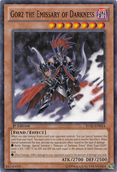 Gorz the Emissary of Darkness [BP01-EN014] Starfoil Rare | Clutch Gaming