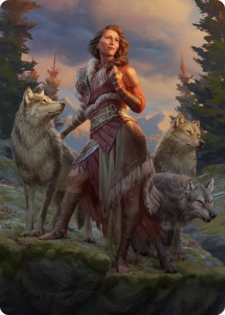 Arlinn, the Pack's Hope 1 Art Card [Innistrad: Midnight Hunt Art Series] | Clutch Gaming