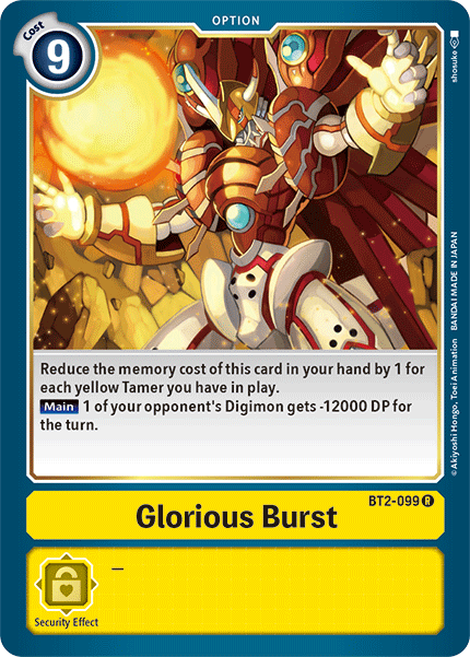 Glorious Burst [BT2-099] [Release Special Booster Ver.1.5] | Clutch Gaming