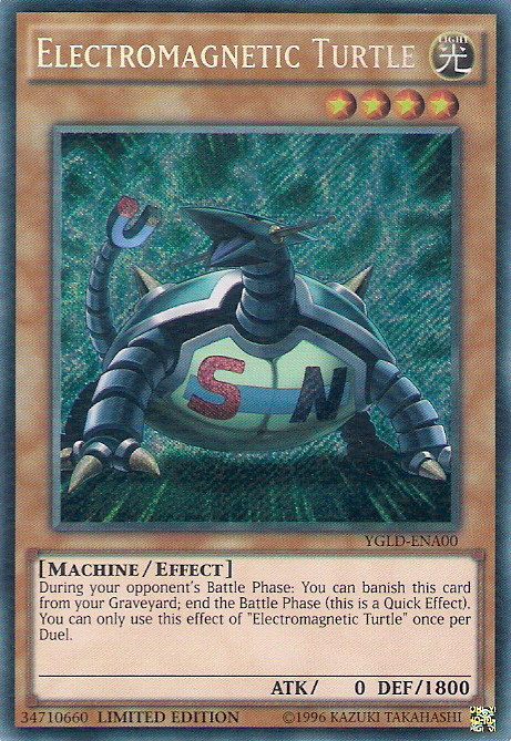 Electromagnetic Turtle [YGLD-ENA00] Secret Rare | Clutch Gaming