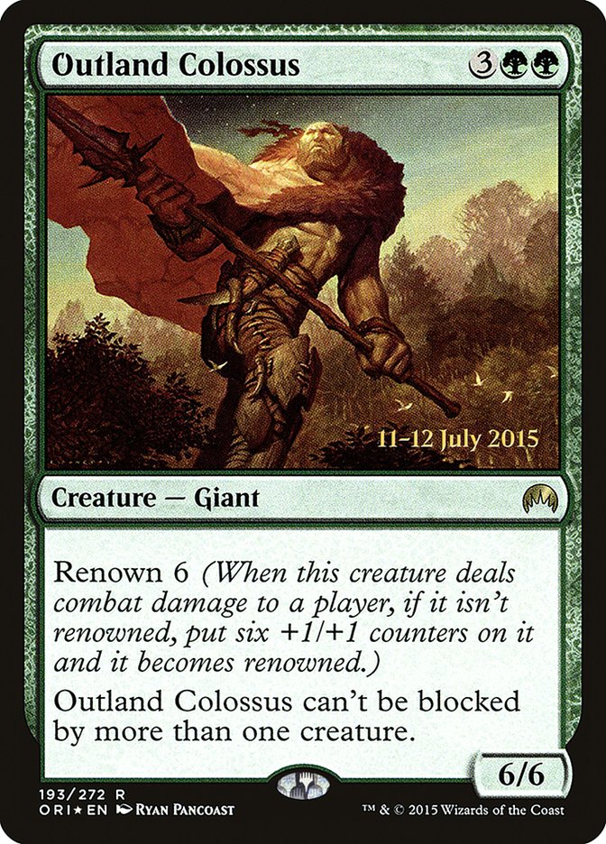 Outland Colossus [Magic Origins Prerelease Promos] | Clutch Gaming