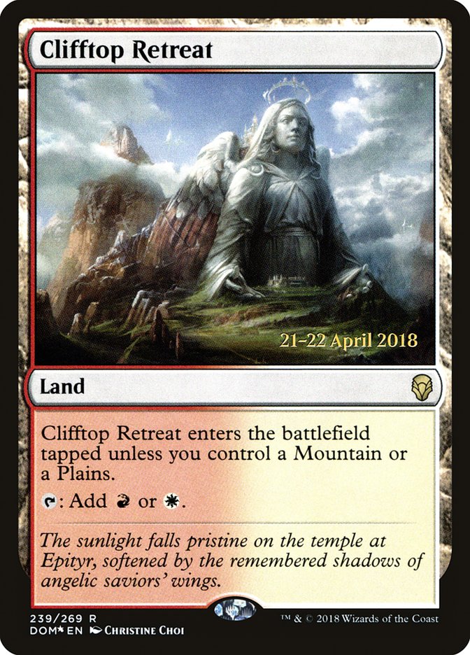 Clifftop Retreat [Dominaria Prerelease Promos] | Clutch Gaming