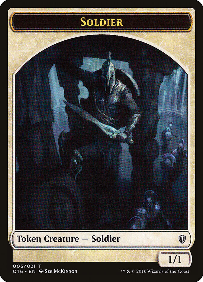 Soldier // Squid Double-Sided Token [Commander 2016 Tokens] | Clutch Gaming