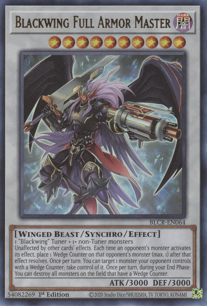 Blackwing Full Armor Master [BLCR-EN064] Ultra Rare | Clutch Gaming