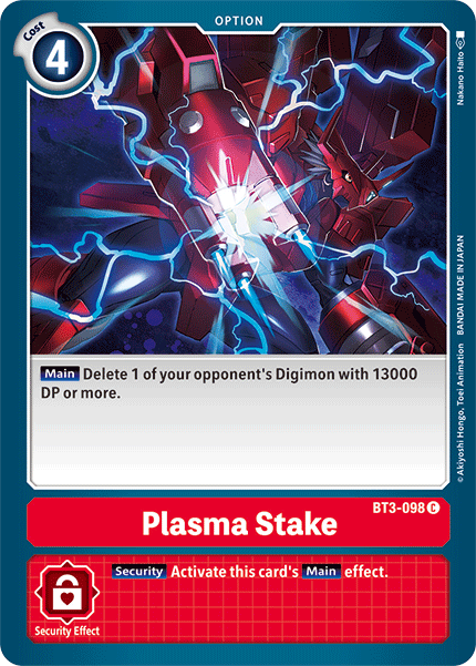 Plasma Stake [BT3-098] [Release Special Booster Ver.1.5] | Clutch Gaming