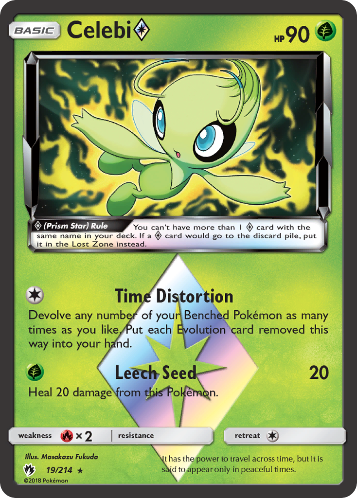 Celebi (19/214) (Prism Star) [Sun & Moon: Lost Thunder] | Clutch Gaming