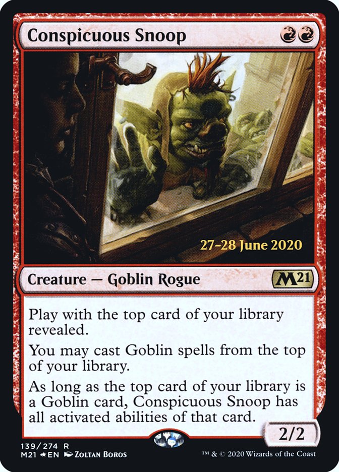 Conspicuous Snoop [Core Set 2021 Prerelease Promos] | Clutch Gaming