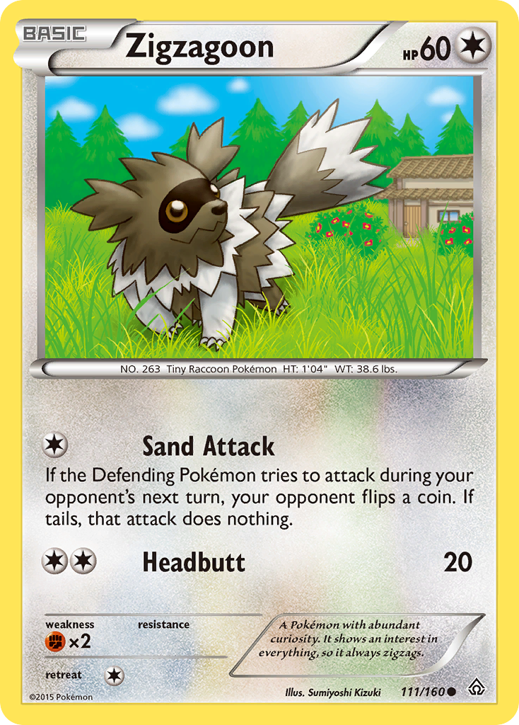 Zigzagoon (111/160) [XY: Primal Clash] | Clutch Gaming