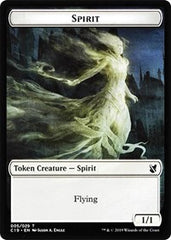 Spirit // Human Double-Sided Token [Commander 2019 Tokens] | Clutch Gaming