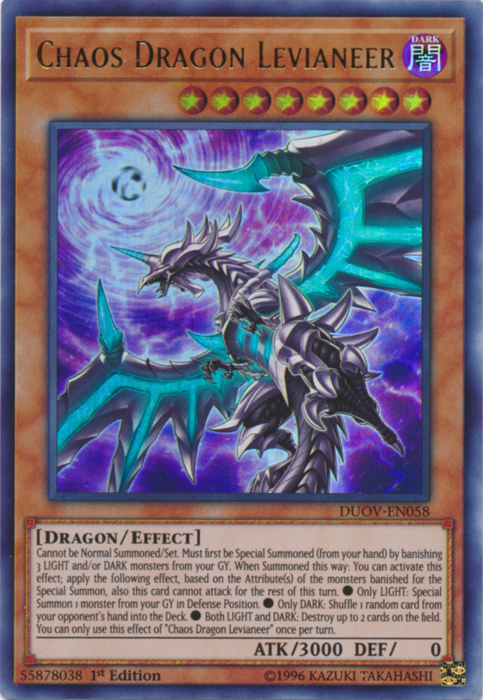 Chaos Dragon Levianeer [DUOV-EN058] Ultra Rare | Clutch Gaming