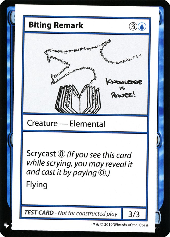 Biting Remark [Mystery Booster Playtest Cards] | Clutch Gaming