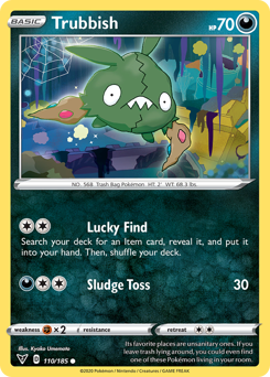 Trubbish (110/185) [Sword & Shield: Vivid Voltage] | Clutch Gaming