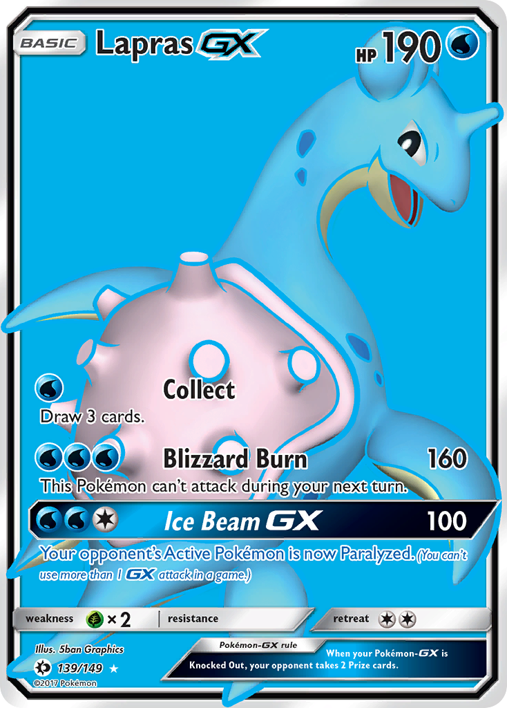 Lapras GX (139/149) [Sun & Moon: Base Set] | Clutch Gaming