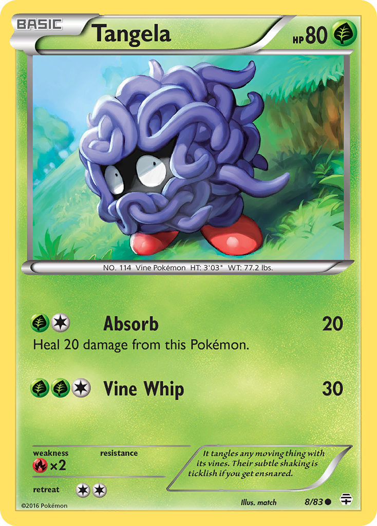 Tangela (8/83) [XY: Generations] | Clutch Gaming