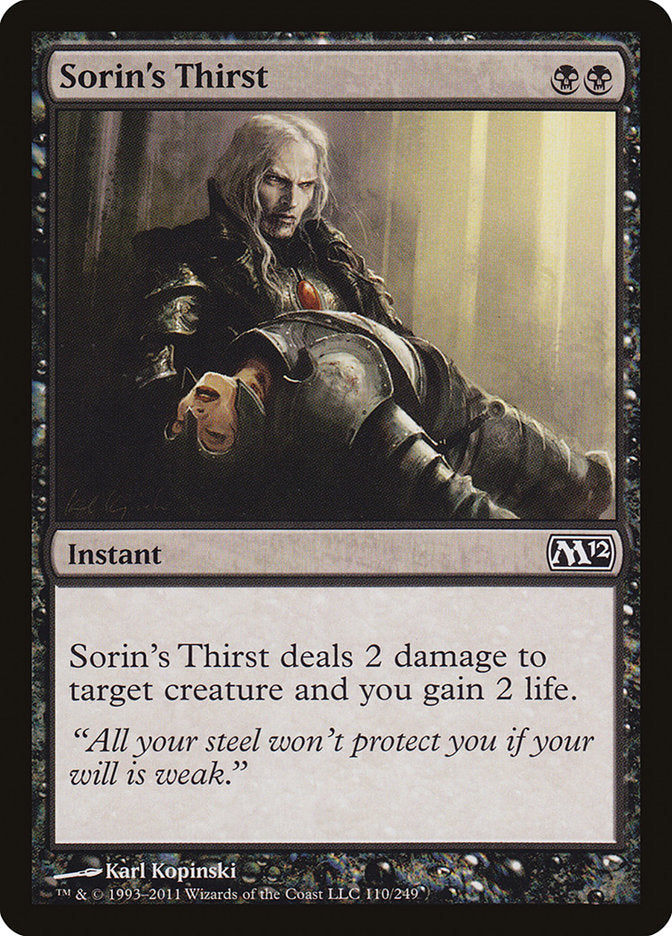 Sorin's Thirst [Magic 2012] | Clutch Gaming