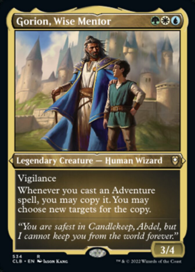 Gorion, Wise Mentor (Foil Etched) [Commander Legends: Battle for Baldur's Gate] | Clutch Gaming