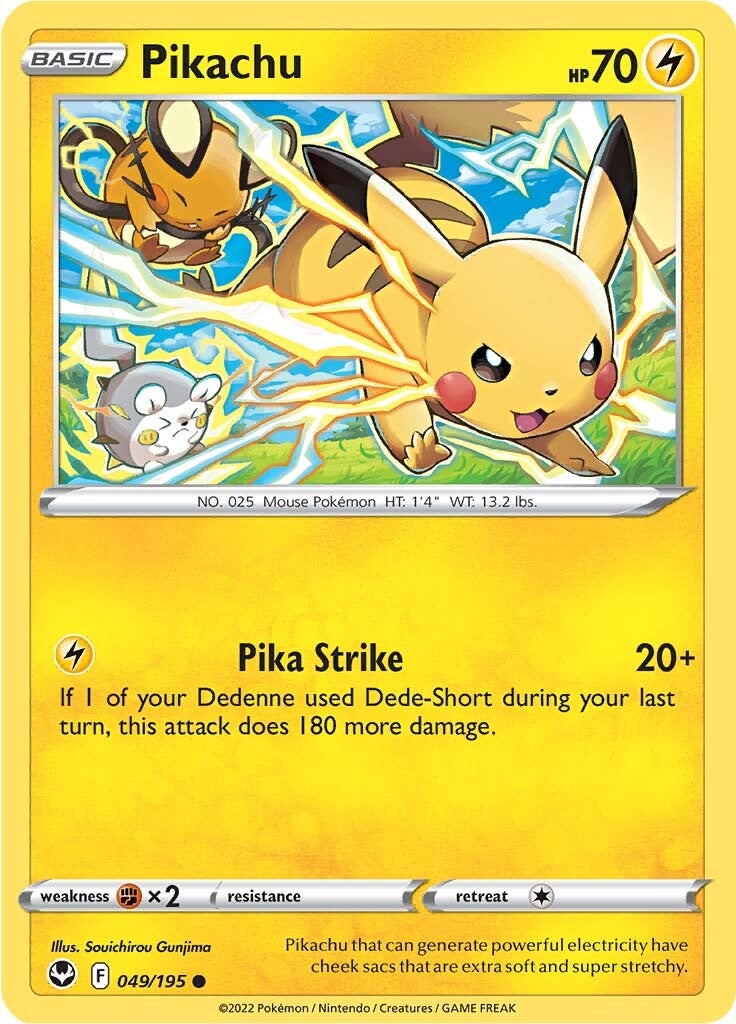 Pikachu (049/195) [Sword & Shield: Silver Tempest] | Clutch Gaming