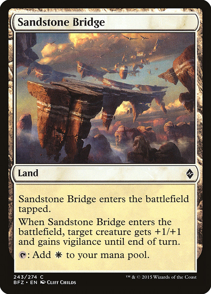 Sandstone Bridge [Battle for Zendikar] | Clutch Gaming