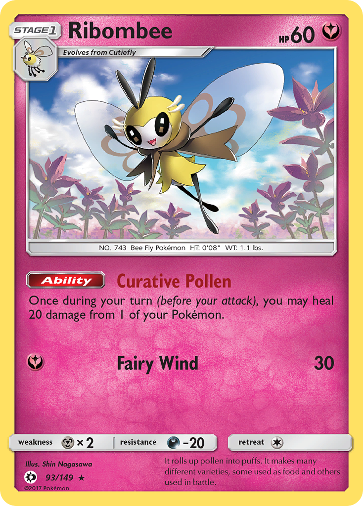 Ribombee (93/149) [Sun & Moon: Base Set] | Clutch Gaming