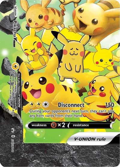 Pikachu V-UNION (SWSH141) (Celebrations) [Sword & Shield: Black Star Promos] | Clutch Gaming