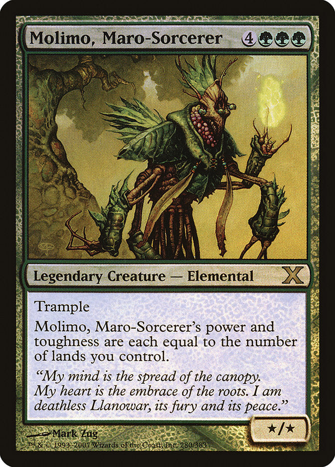 Molimo, Maro-Sorcerer (Premium Foil) [Tenth Edition] | Clutch Gaming