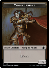 Vampire Knight // Soldier Double-Sided Token [March of the Machine Commander Tokens] | Clutch Gaming