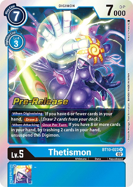 Thetismon [BT10-023] [Xros Encounter Pre-Release Cards] | Clutch Gaming